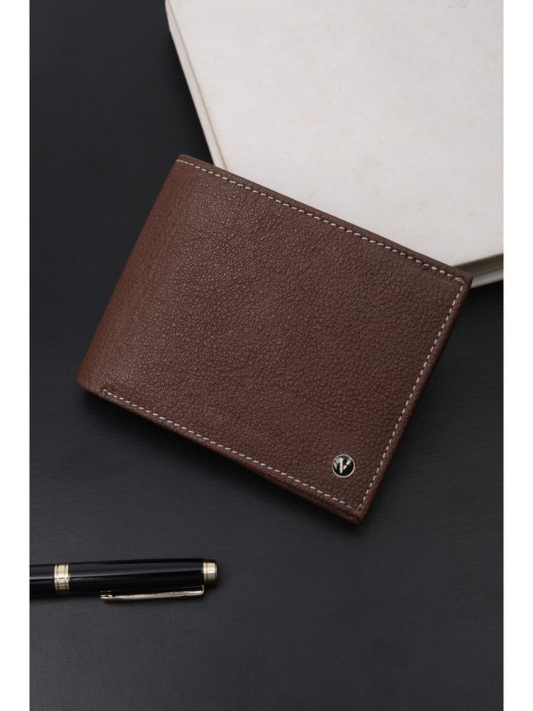 Van Heusen Men Brown Genuine Leather Wallet-picture-14