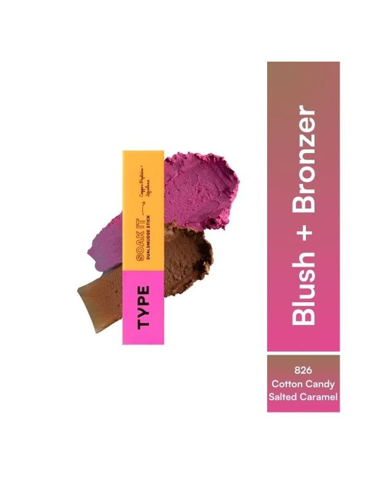 Type Beauty 2 In 1 Blush + Bronzer Stick - 826 Cotton Candy Salted Caramel