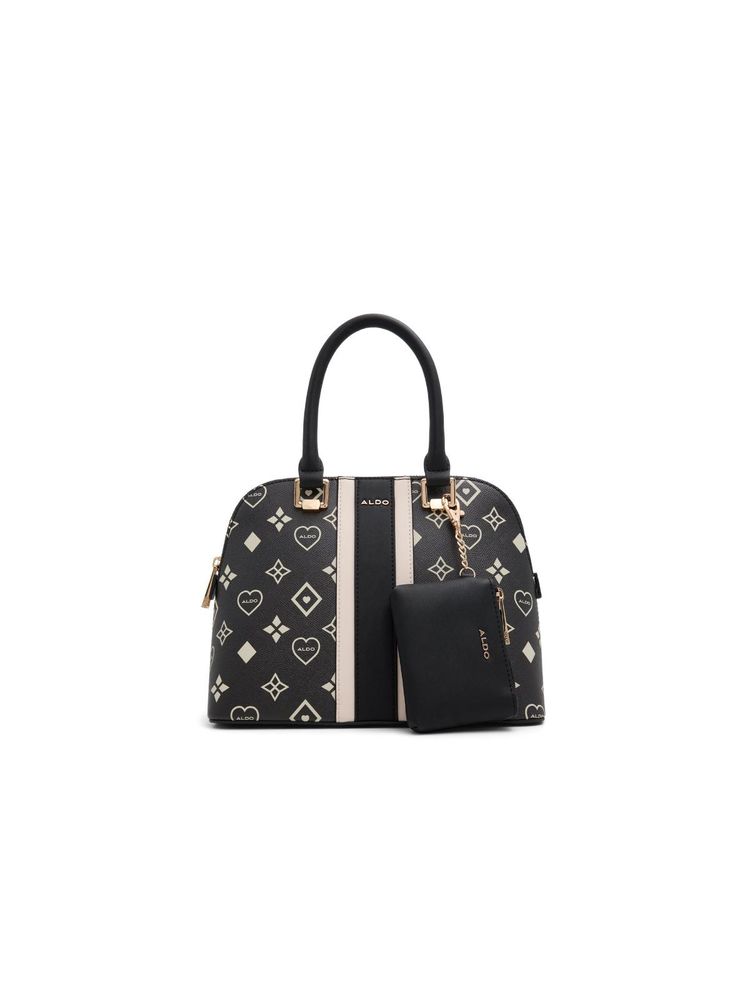 Aldo Gwaejar Womens Black Dome Handbag with Key Fob-image-44