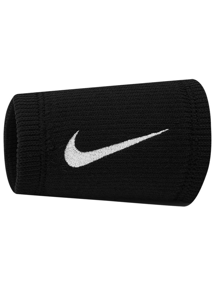Nike Unisex Elite Doublewide Wristbands - Black-image-18
