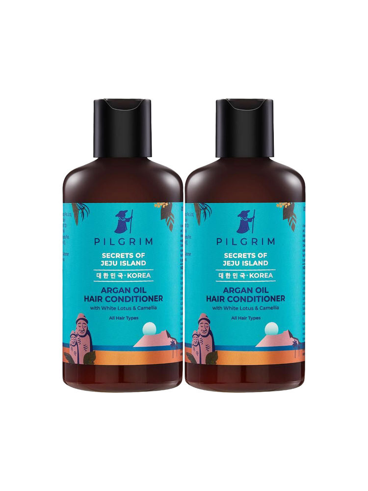 Pilgrim Argan Oil Hair Conditioner With White Lotus & Camellia - Pack Of 2-picture-24