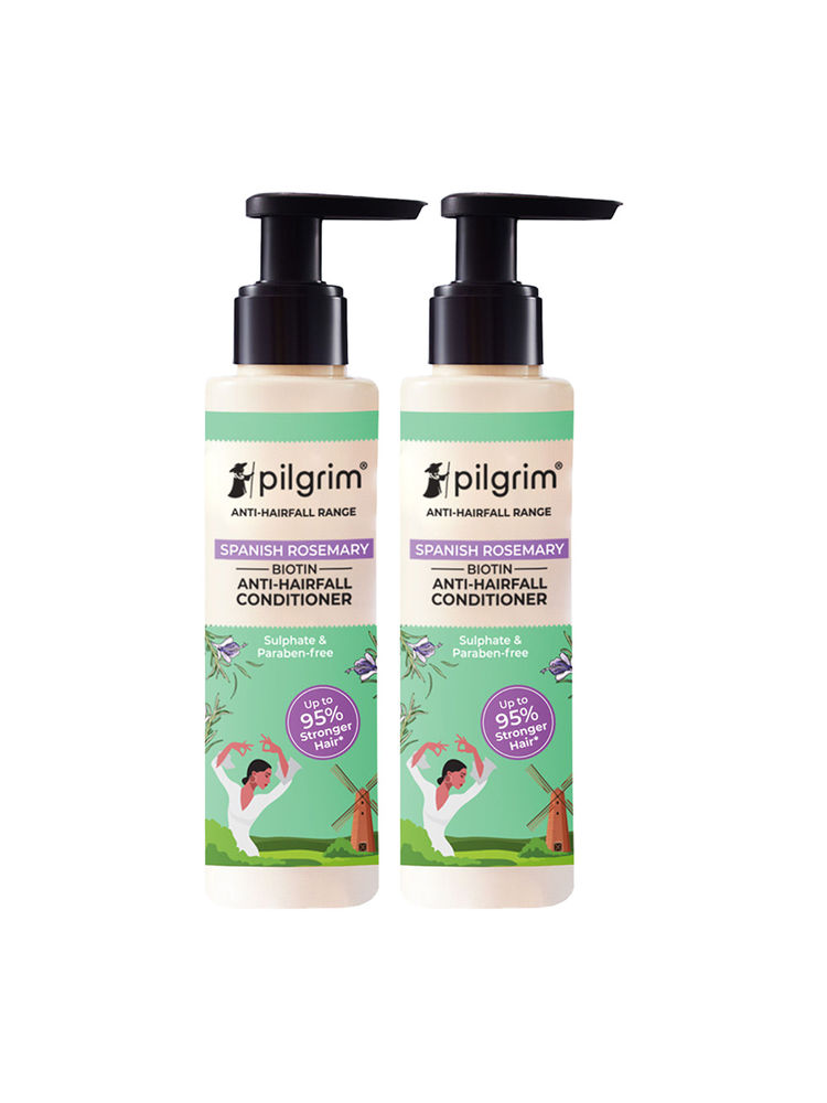 Pilgrim Spanish Rosemary & Biotin Anti-Hairfall Conditioner - Pack Of 2-picture-5