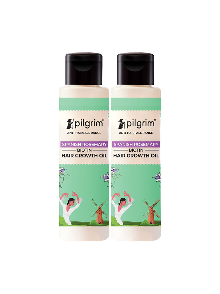 Pilgrim Spanish Rosemary & Biotin Hair Growth Oil - Pack Of 2-image-2