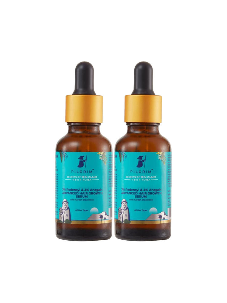 Pilgrim 3% Redensyl & 4% Anagain Advance Hair Growth Serum - Pack Of 2