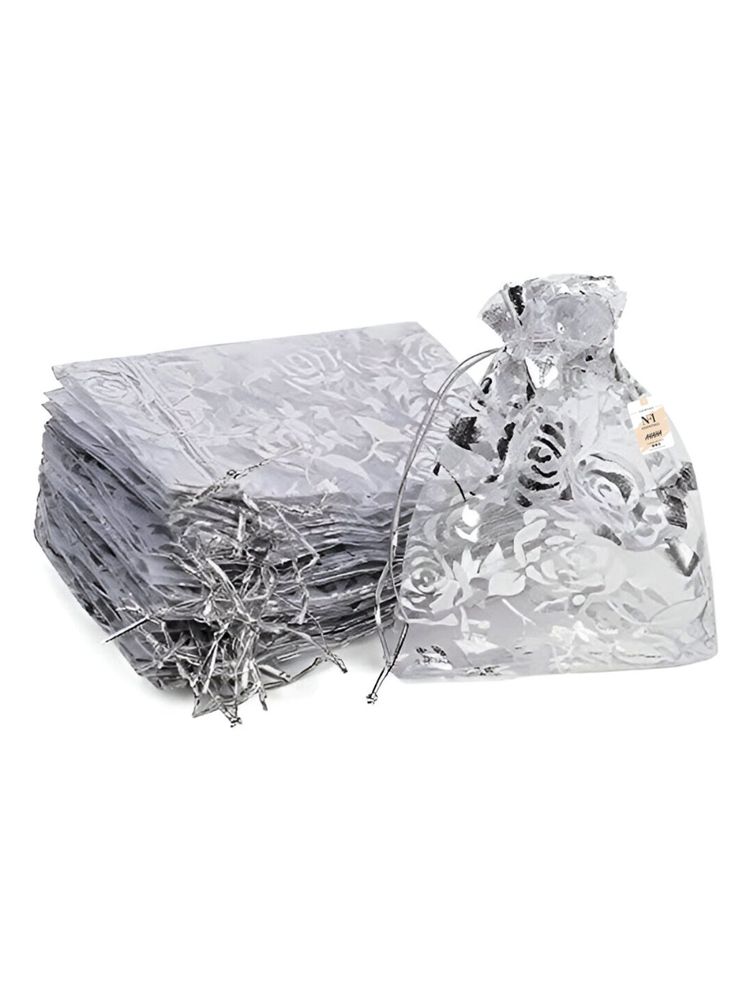 NFI Essentials Silver Potli Gift Pouches for Return Gifting. Pack of 50 (Pack of 50)-picture-22