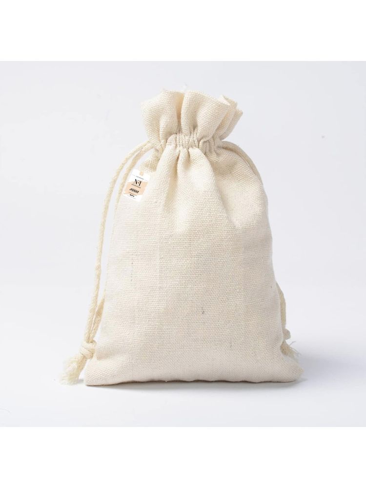 nfi essentials Beige Jute Potli Gift Pouches for Return Gift, (Pack of 50)-picture-12