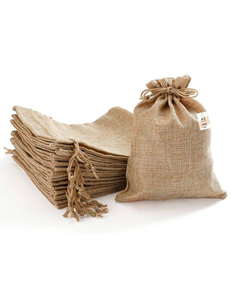 nfi essentials Jute Potli Gift Pouches for Return Gift, (Pack of 50)-picture-12