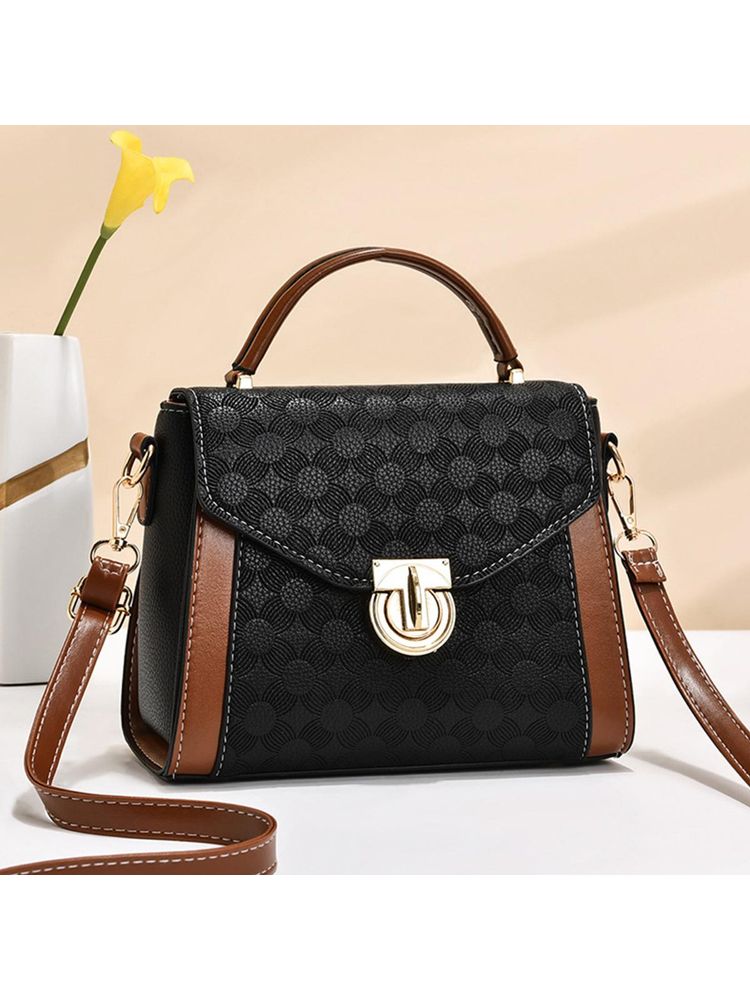 Angeline Black Women Sling Bag with Detachable Strap-picture-11
