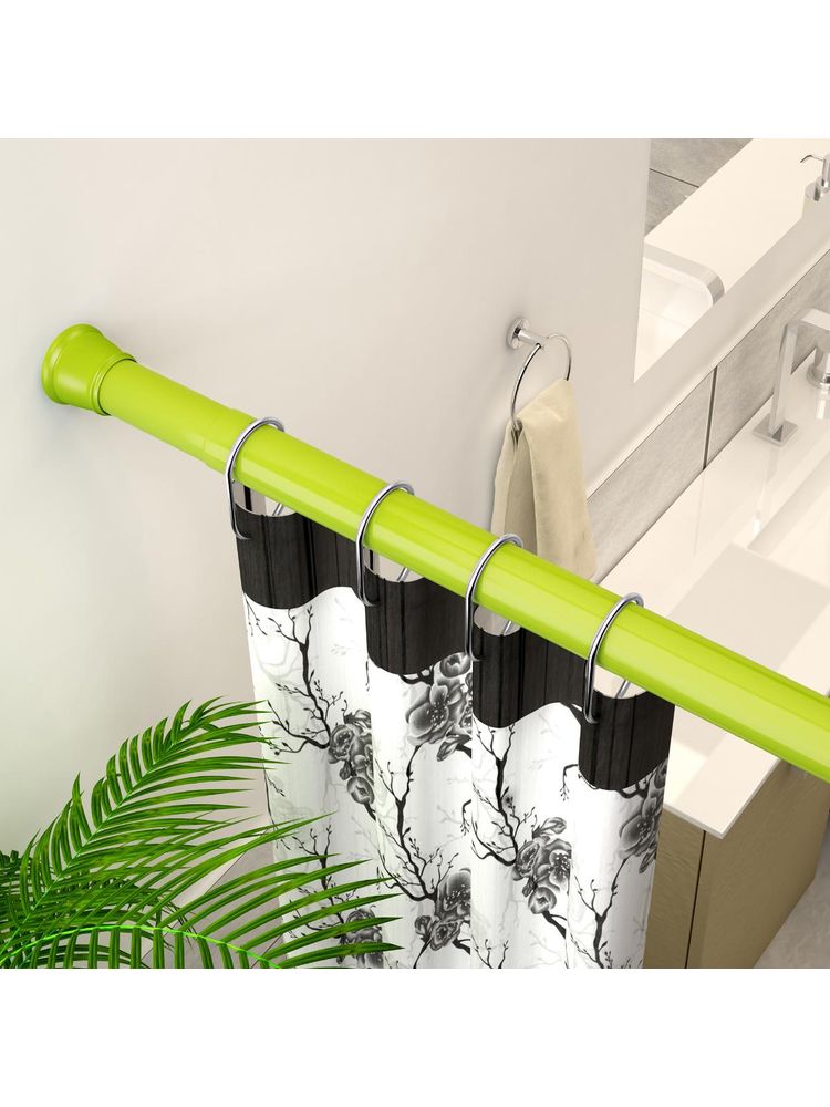 Story@Home Green Modern Simple Lightweight Adjustable Extendable Stable Shower Rod-picture-24