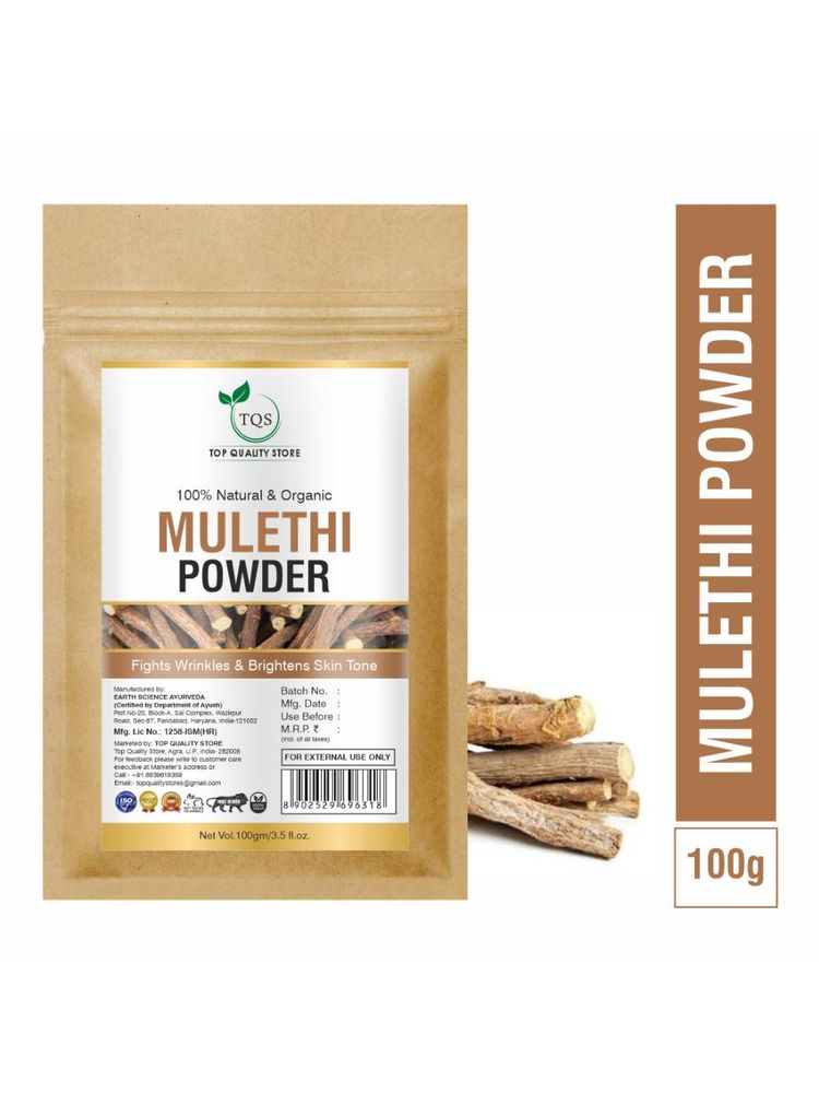 Tqs Natural Mulethi Powder 100% Organic, For Skin & Hair Care-picture-20