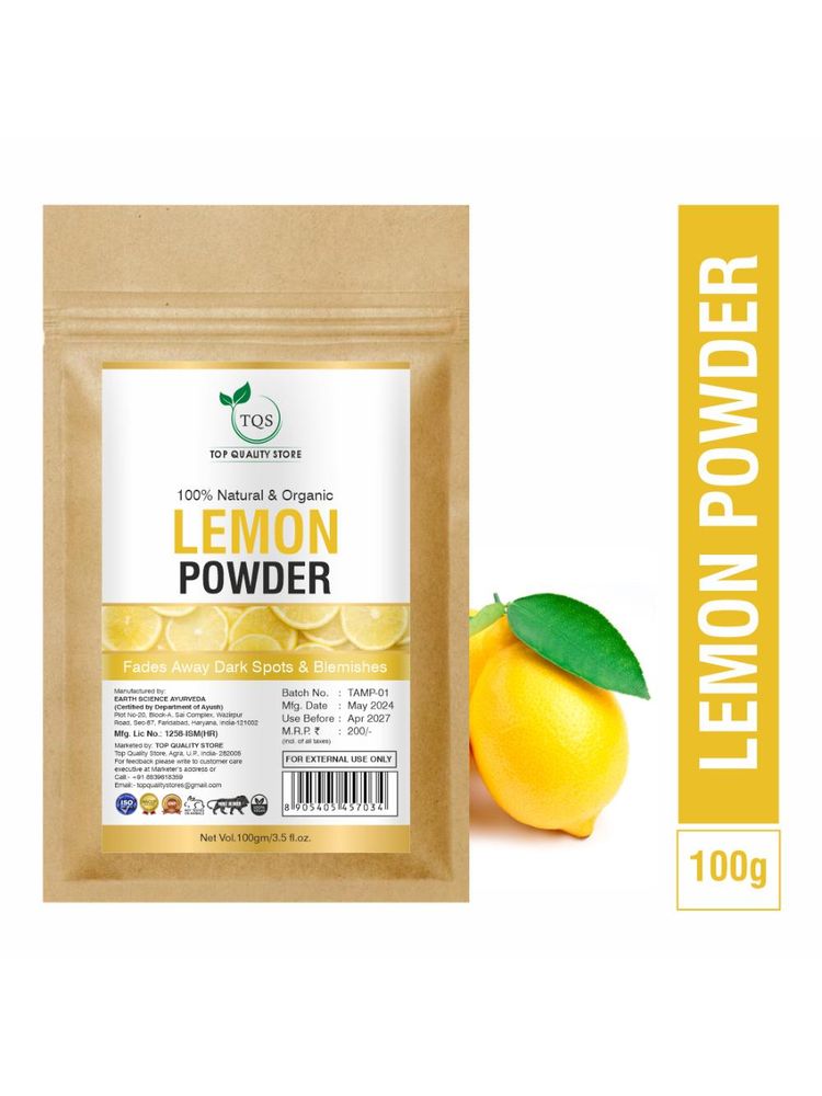 Tqs Lemon Peel Powder For Skin Whitening & Hair Face Pack & Mask-picture-8