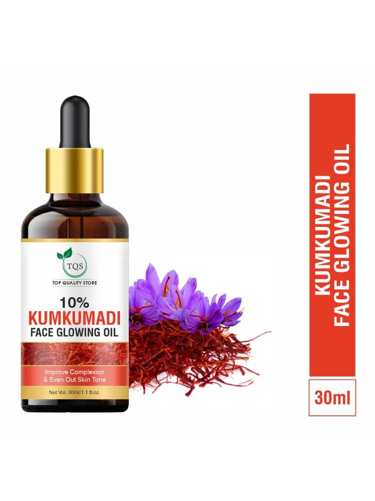 Tqs Kumkumadi Oil Thailam, Skin Brightening Oil Toned Glow Enriched With Saffron 100% Chemical Free-picture-17