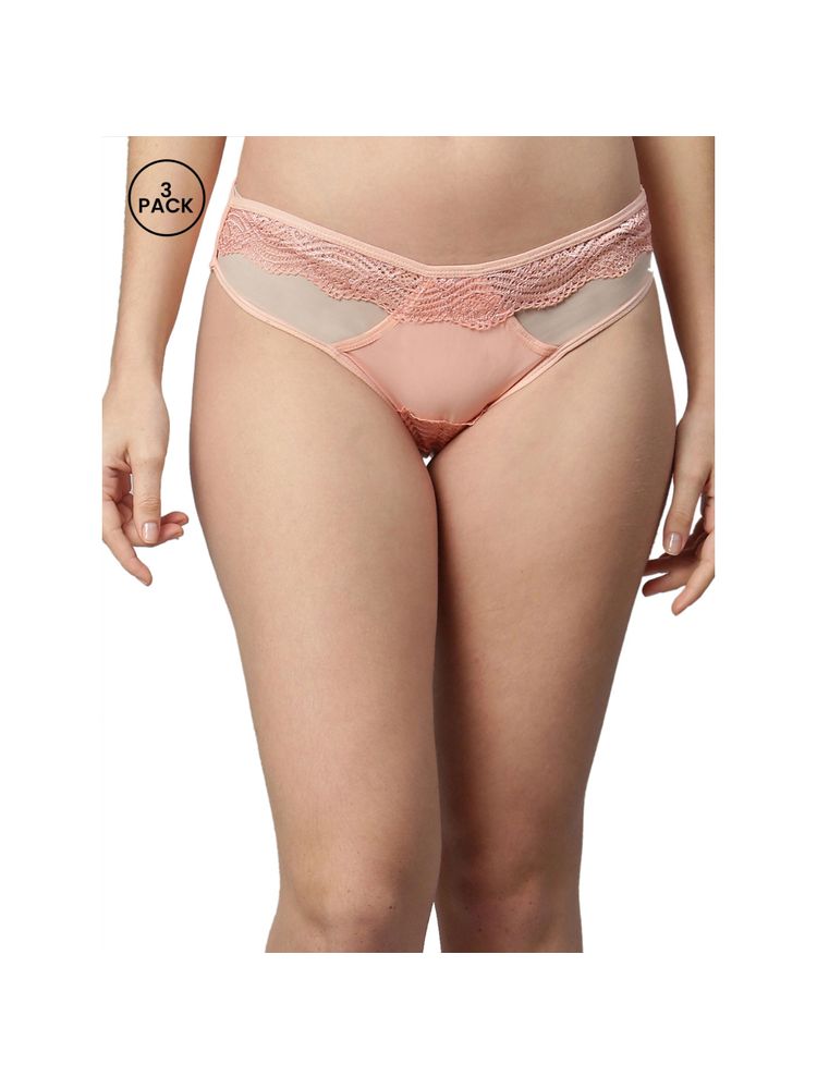 Cukoo Pack Of 3 Everday Peach Panty-picture-26