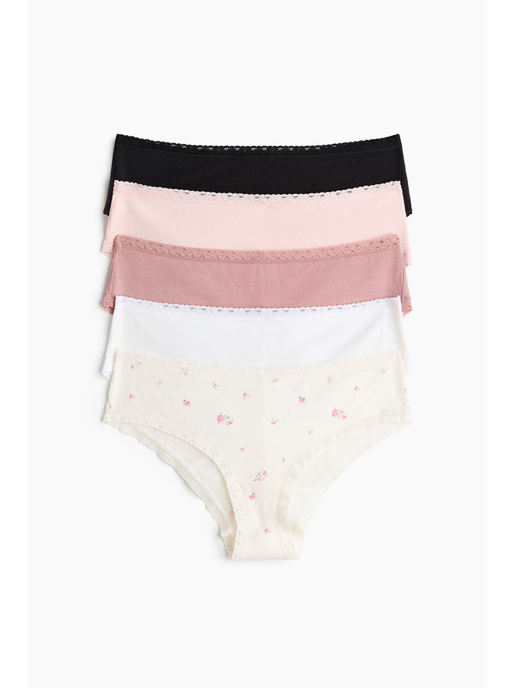 H&M Women Multi-Color 5-pack cotton hipster briefs-picture-14