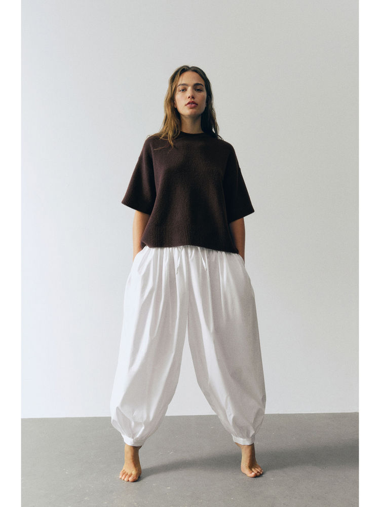 H&M Women Brown Knitted T-shirt-picture-21