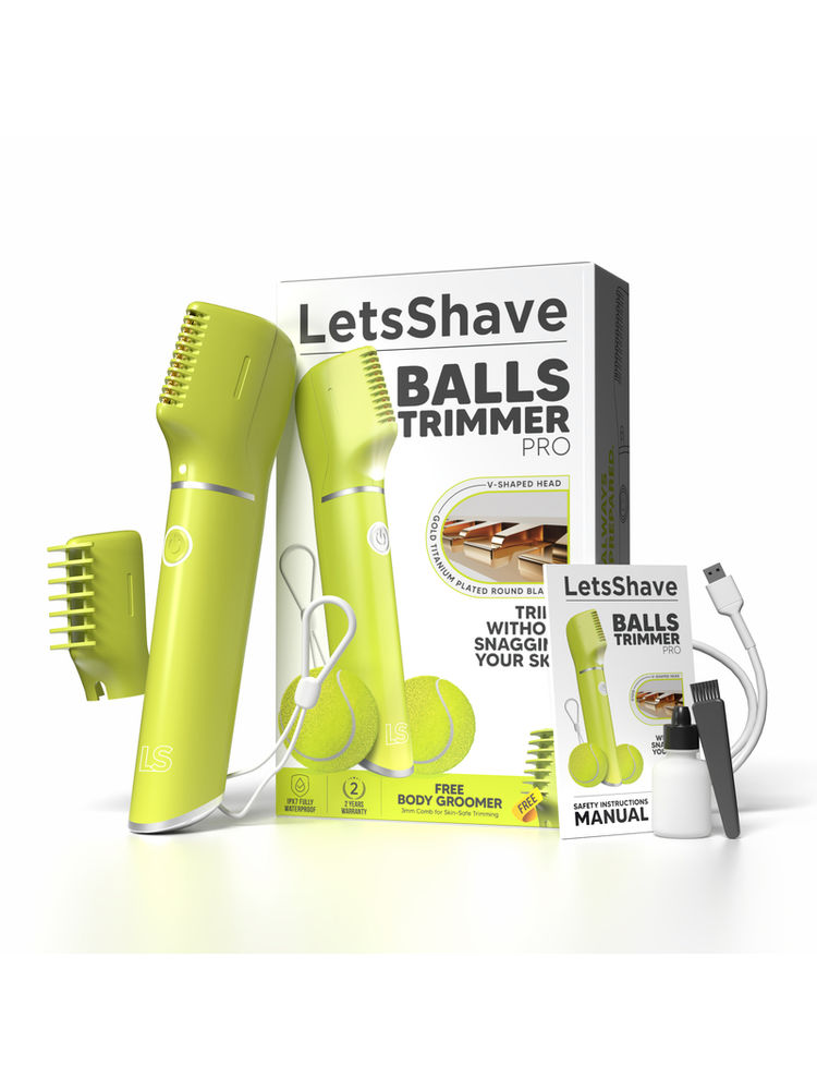 LetsShave Balls Trimmer, 90 Min Run Time Fast Charging, 100% Waterproof And Corrosion Free