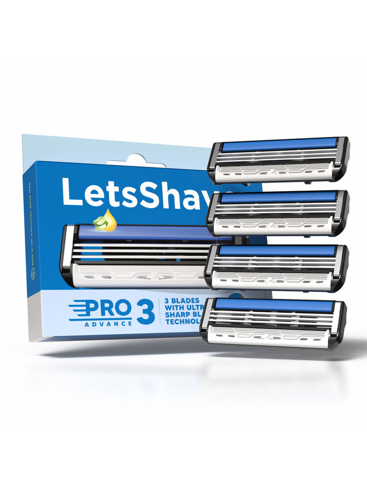 LetsShave Pro 3 Razor Blades (Pack of 4)-image-25