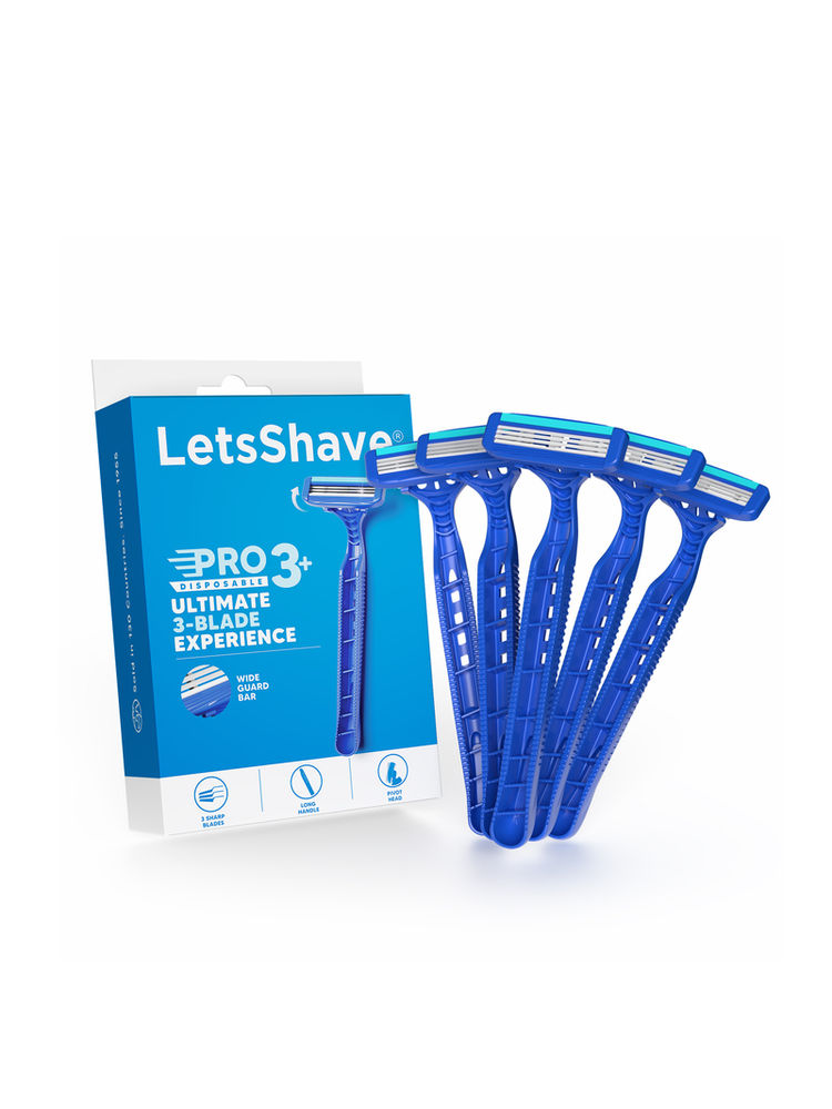 LetsShave Pro 3 Disposable Shaving Razor for Men - Pack of 5-image-22
