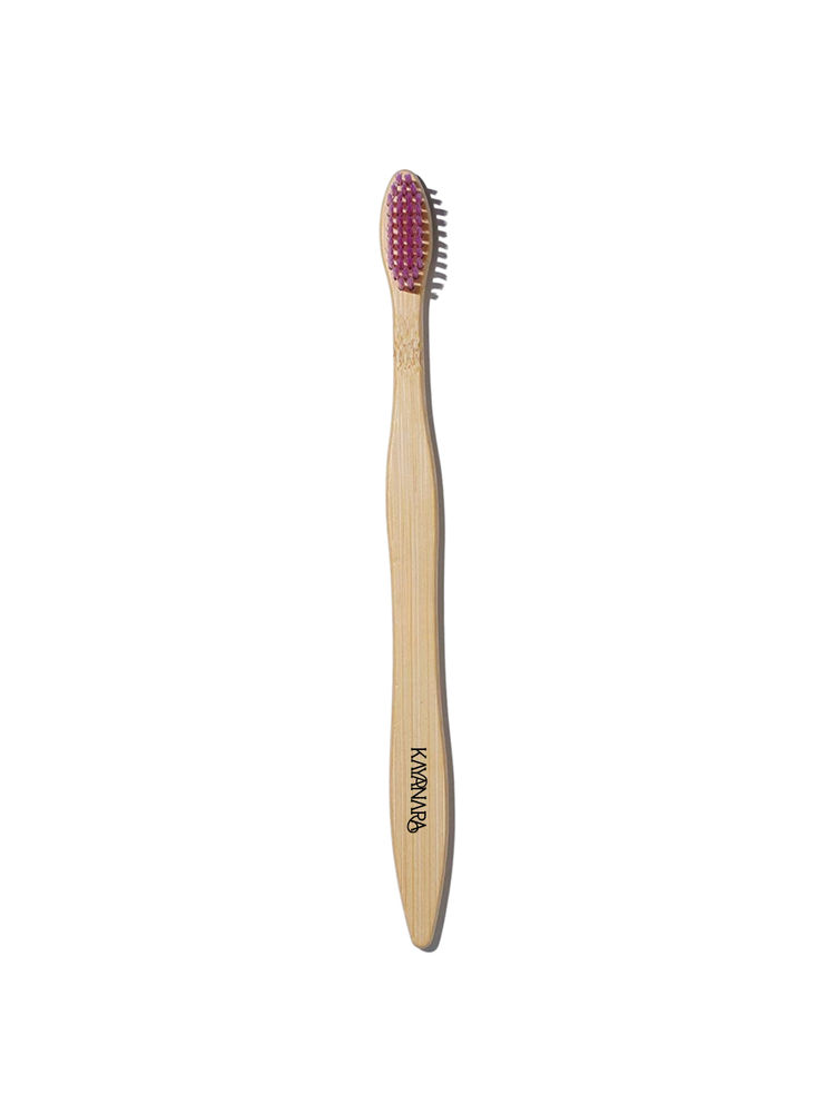 Kayanara Natural Bamboo Bristles Toothbrush - Purple-image-30