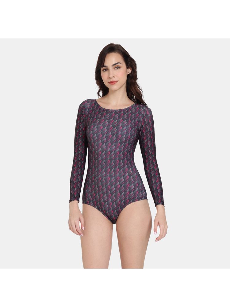 Zivame Zelocity Swimsuit with Zipper - Innuendo-picture-41
