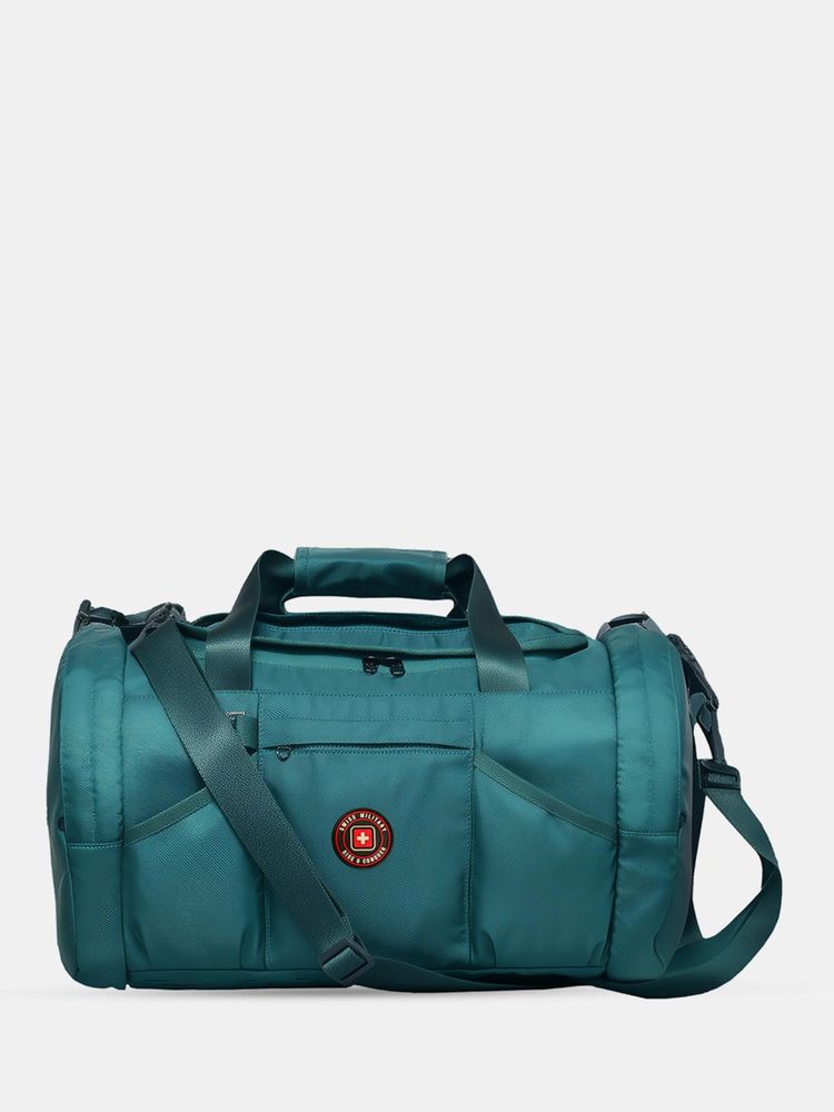 Swiss Military Unisex Casual Duffel Bag with Detachable Strap - Green-image-9