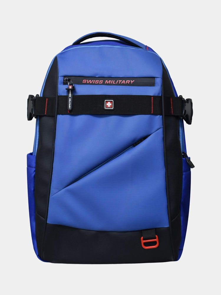 Swiss Military Unisex Brand Logo Backpack - Blue-picture-26
