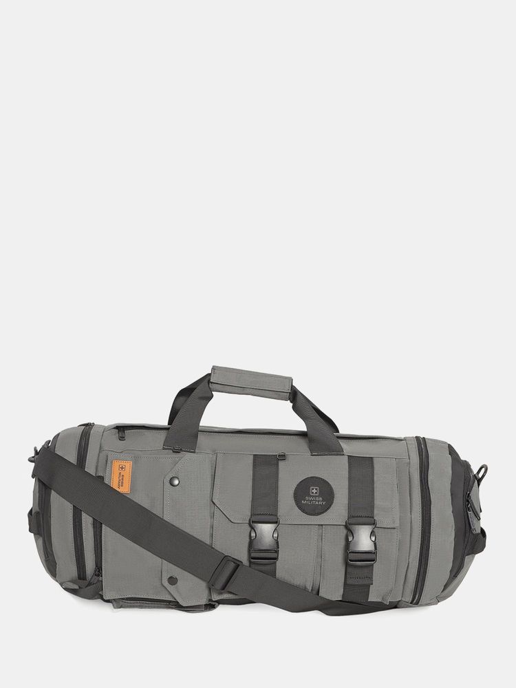 Swiss Military Unisex Sports Or Gym Duffel Bag with Detachable Strap - Grey-picture-30