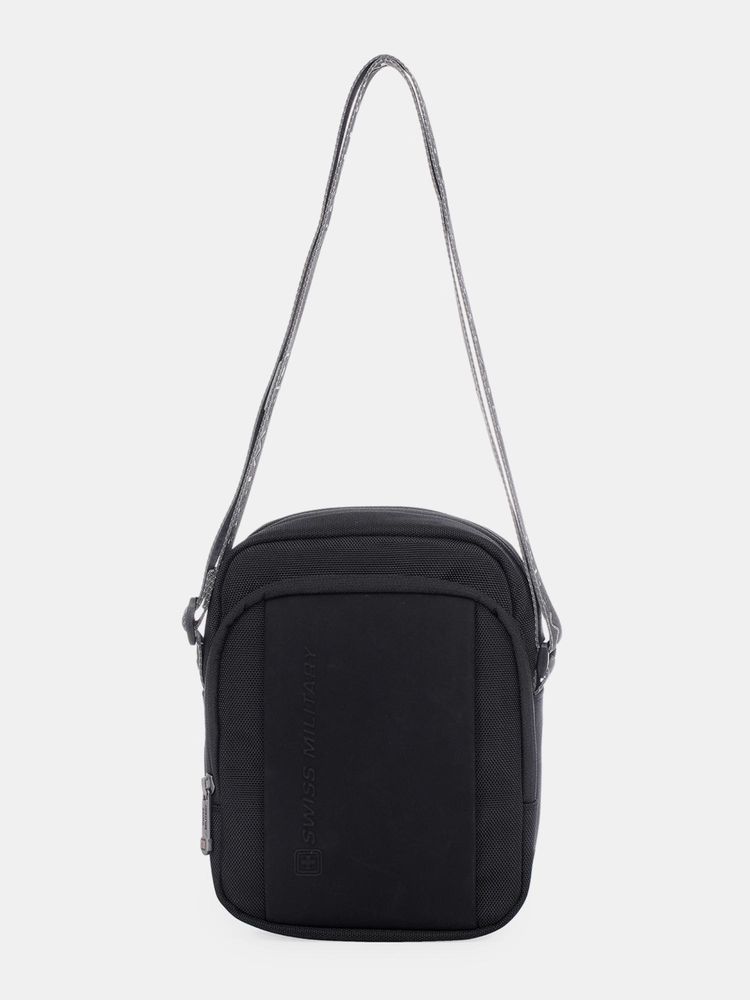 Swiss Military Unisex Solid Crossbody Sling Bag - Black-picture-35