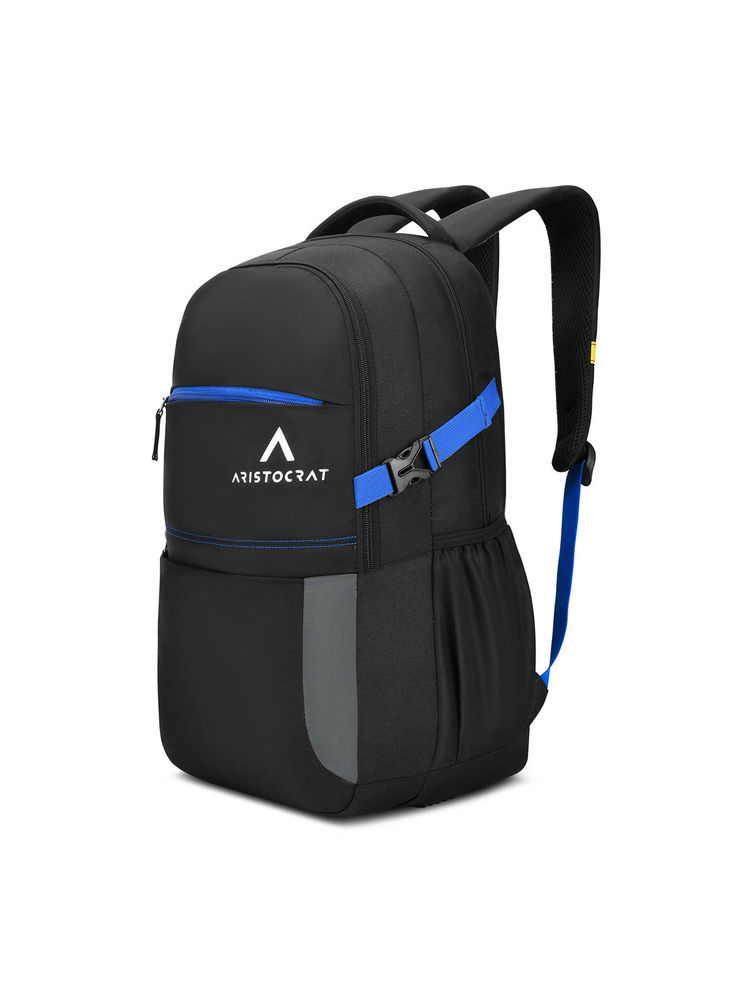 Aristocrat Smash 32L Laptop Backpack & Rain Cover - Black (M)-image-2