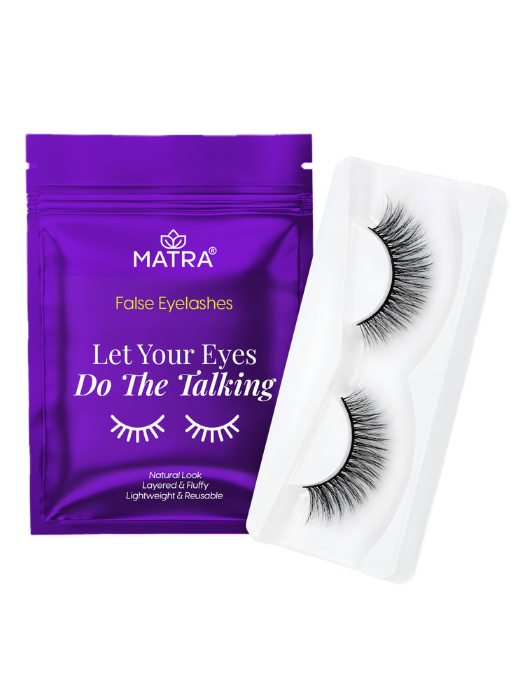 Matra False Eyelashes Natural Looking, Long, Dramatic, Volumizing & Fluffy Fake 3D Lashes-picture-32