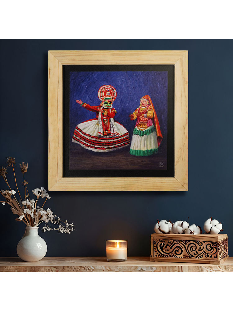 Island Rangoli Kerala Kathakali Dance Wall Painting-picture-22