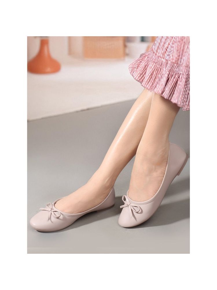 Carlton London Lavender Solid Round Toe Casual Ballerinas-image-49