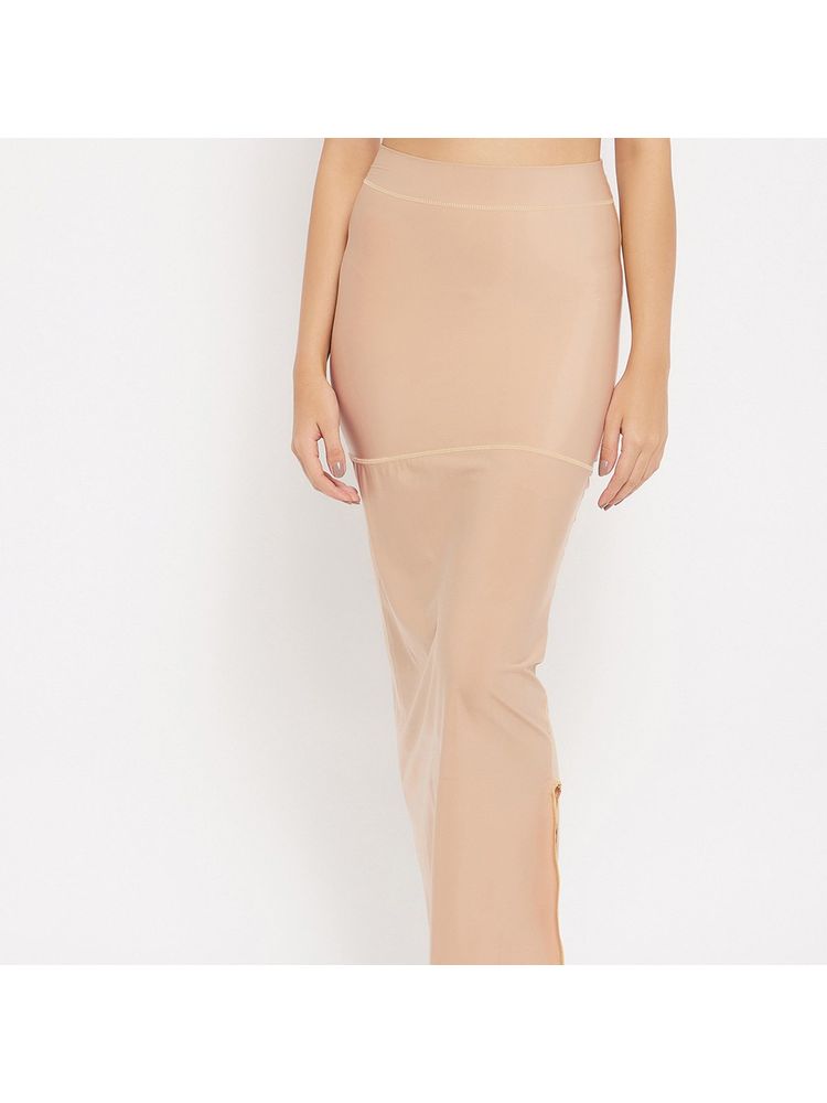 Secrets By Zerokaata Women Nude Solid Saree Petticoat