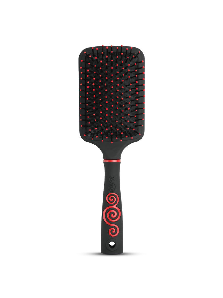 Agaro Royal Paddle Hair Brush - Black & Red-image-36
