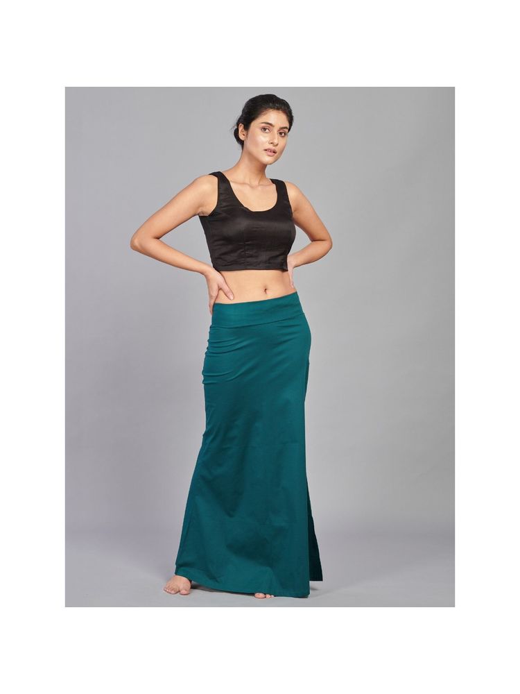 I AM BY DOLLYJAIN Cotton Lycra D'coat Green-picture-22