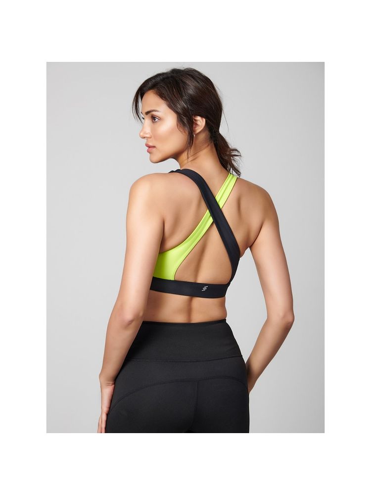 Strongr.Athleisure Women Criss-Cross Colorblocked Sports Bra-picture-13