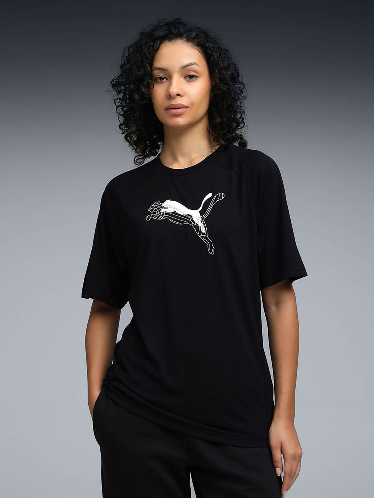 Puma Evostripe Women Black Relaxed Fit T-Shirt-picture-12