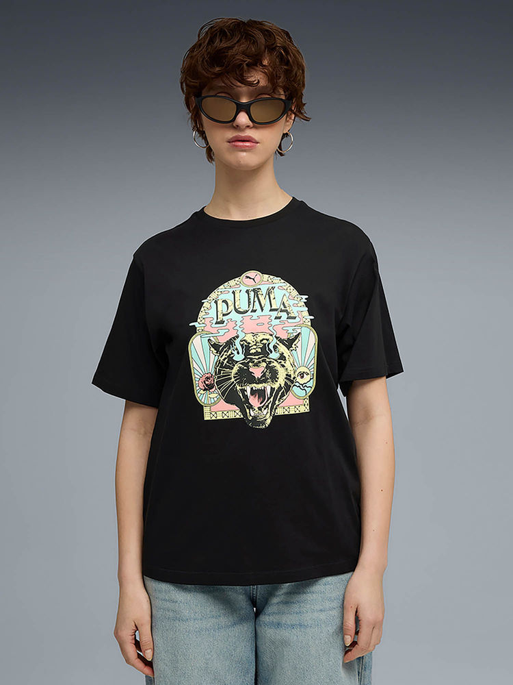 Puma Women House of Graphics Relaxed Fit T-shirt-picture-13