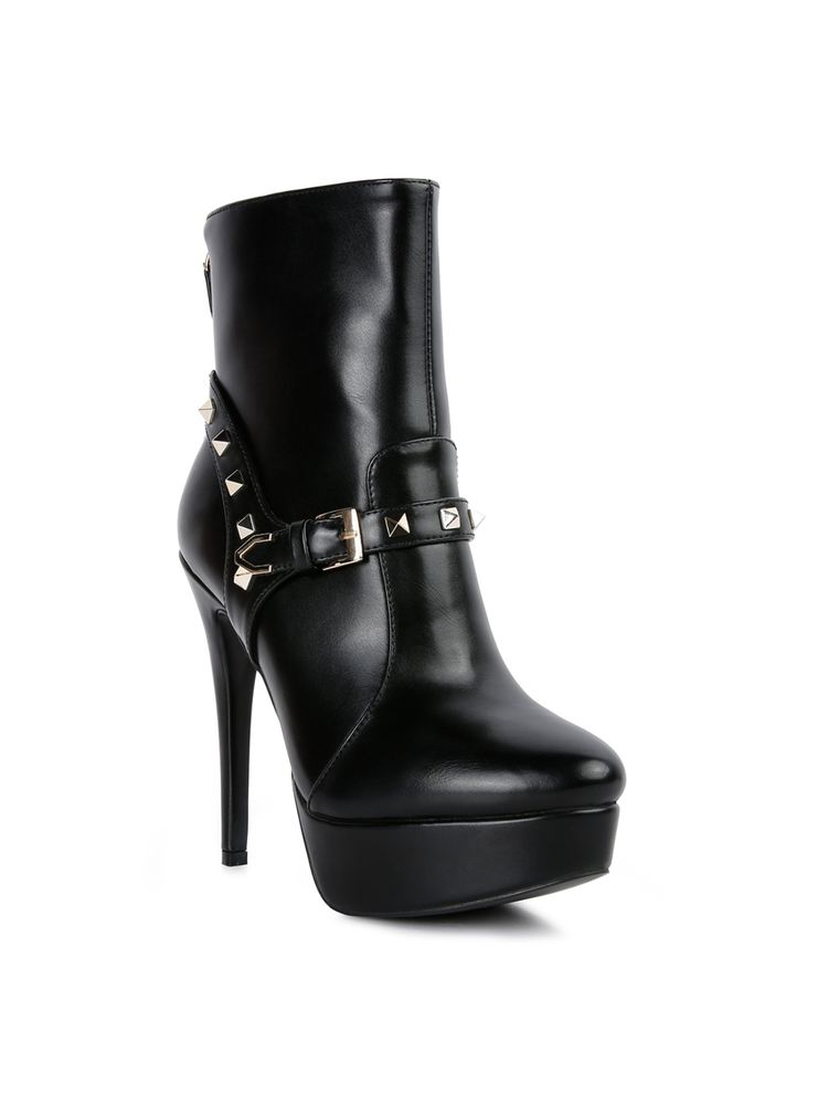 London Rag Embellished Black Casual Boots-picture-11