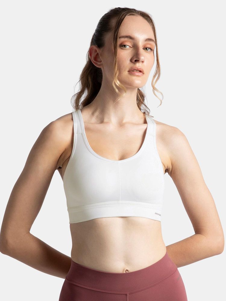 Jockey Mi18 Wirefree Padded Soft Touch Microfiber Elastane Sports Bra - White-picture-22