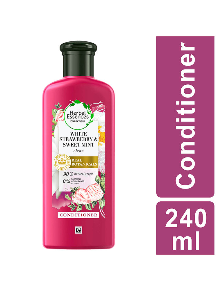 Herbal Essences Strawberry & Mint Conditioner - For Cleansing & Volume - Paraben Free-image-48