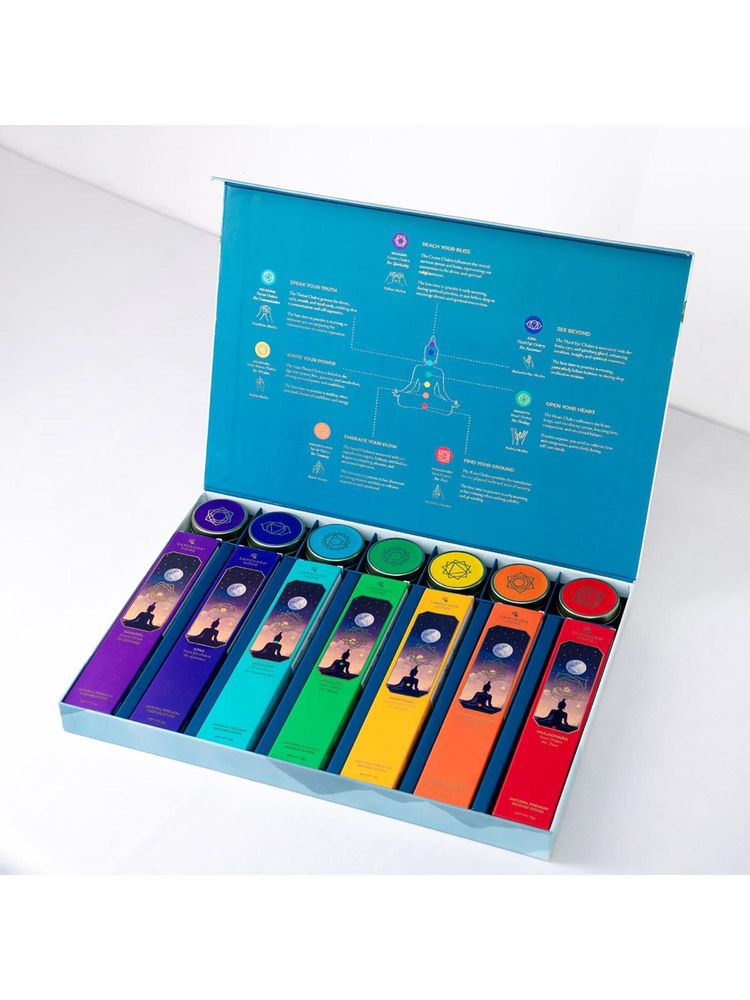 Samskara Home Multi-Color Sacred Essence Chakra Gift Set-image-7