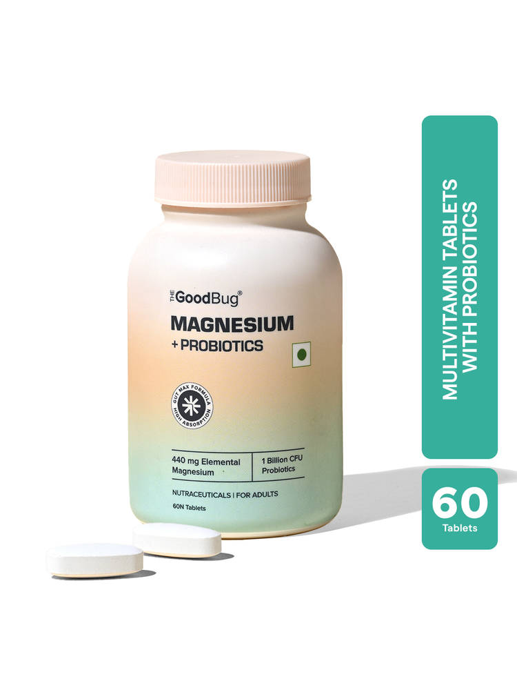 The Good Bug 440MG Chelated Magnesium Glycinate Supplement Tablets