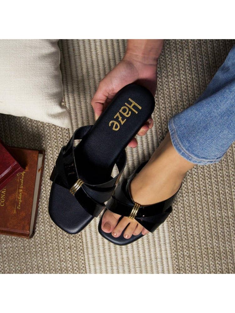 Coral Haze Irene Women Black Flats-image-32