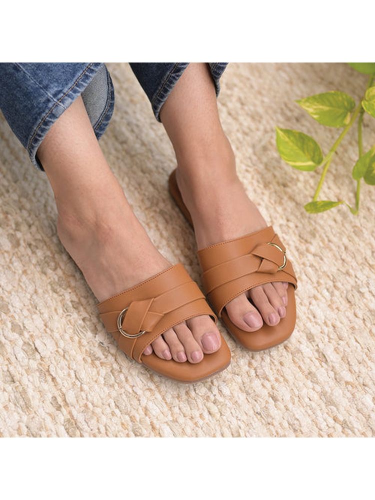 Coral Haze Jolie Women Brown Flats-image-43