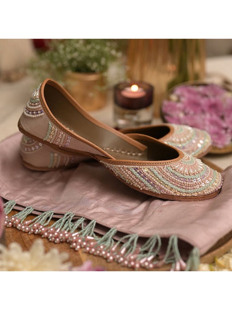 Coral Haze Saanjh Multi-Color Juttis