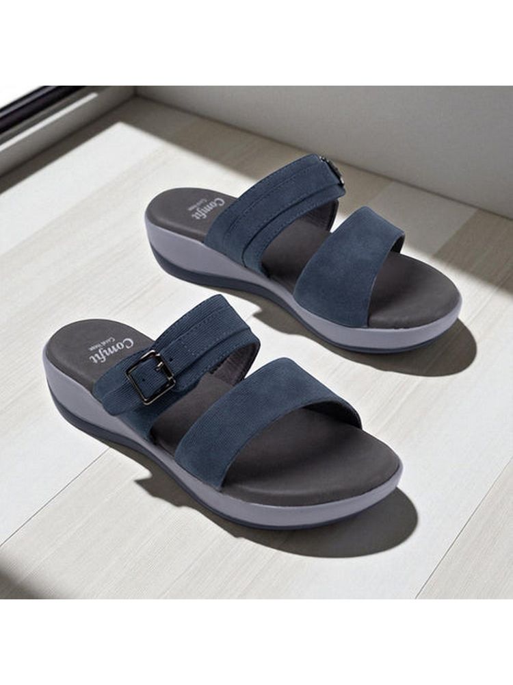 Coral Haze Ease Women Blue Sandals-image-19