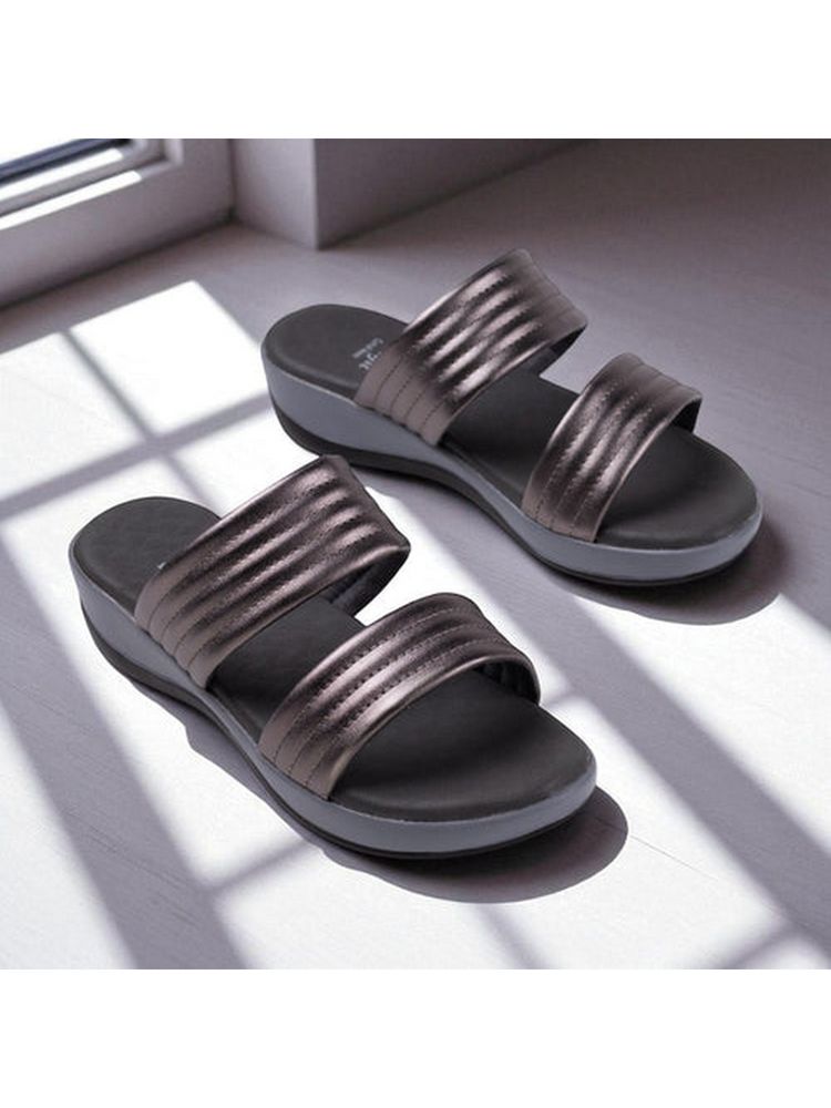 Coral Haze Misty Black Sandals-image-13