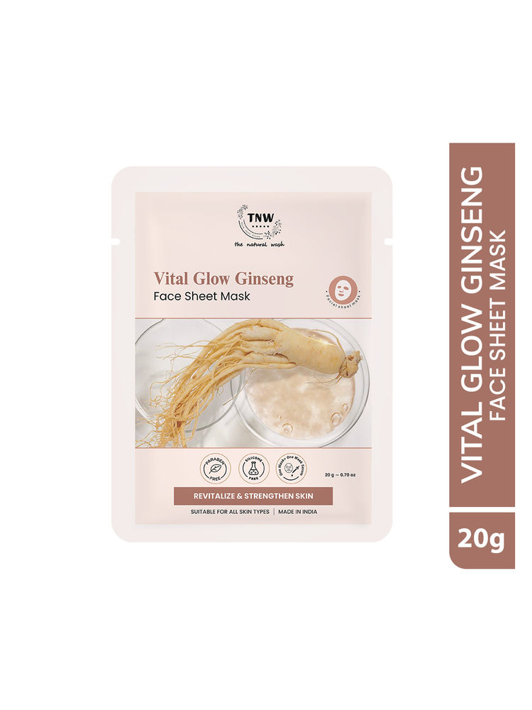 TNW The Natural Wash Vital Glow Ginseng Face Sheet Mask-picture-15