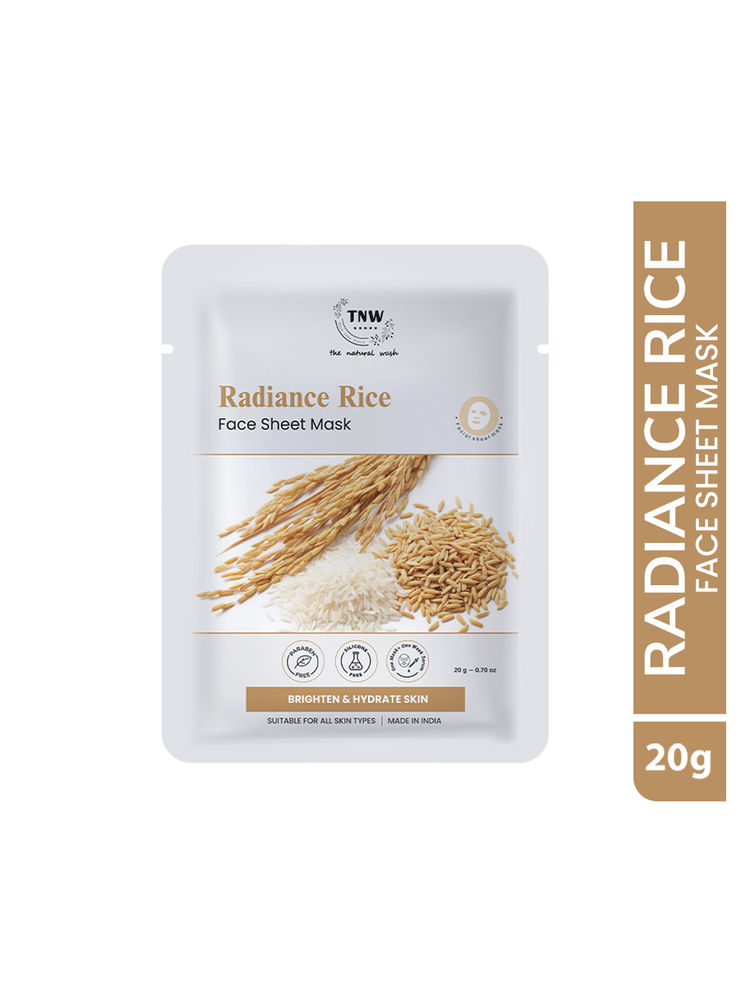 TNW The Natural Wash Pure Radiance Rice Face Sheet Mask-image-9